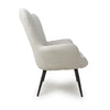 Hawksmoor Bordeaux Textured Chenille Effect White Armchair