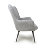 Hawksmoor Bordeaux Textured Chenille Effect Grey Armchair