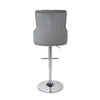 Hawksmoor Grey Brushed Velvet Bar Stool