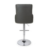 Hawksmoor Graphite Grey Leather Match Luxury Bar Stool