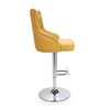 Hawksmoor Yellow Leather Match Luxury Bar Stool