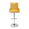 Hawksmoor Yellow Leather Match Luxury Bar Stool