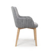 Hawksmoor Sidcup Tweed Grey Dining Chair (Pair)