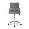 Hawksmoor Rocco Brushed Velvet Grey Office Chair