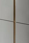 Gillmore Space Alberto Wardrobe Grey With Brass Accent