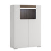 Axton Bronxdale Low 2 Door Cabinet With Open Shelf (inc. Plexi Lighting)