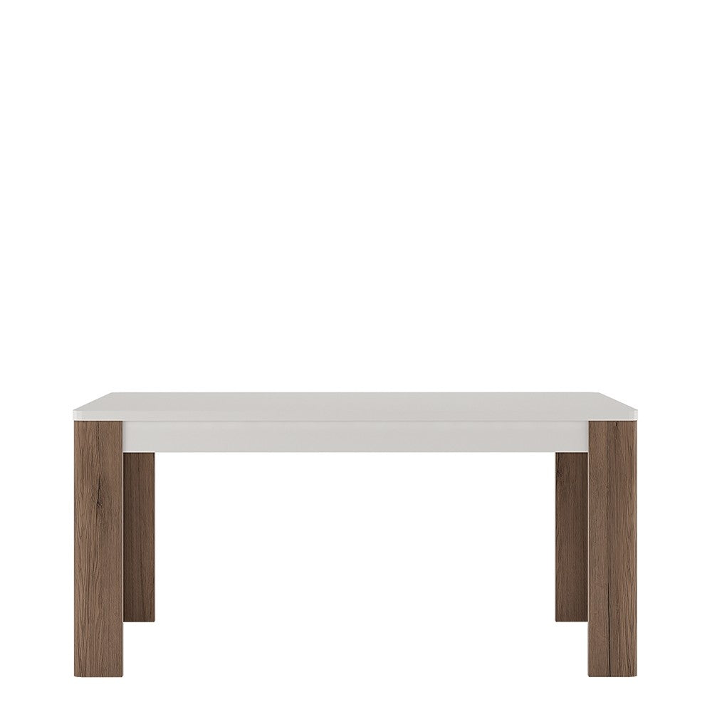 Axton Bronxdale 160 cm Dining Table + 4 Milan High Back Chair White
