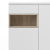 Axton Blauzes Sideboard 2 Door 1 Drawer In White And Oak