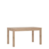 Axton Eastchester Extending Dining Table in Oak + 4 Milan High Back Chair White