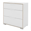 Axton Clason Chest of 3 Drawers In White and Oak