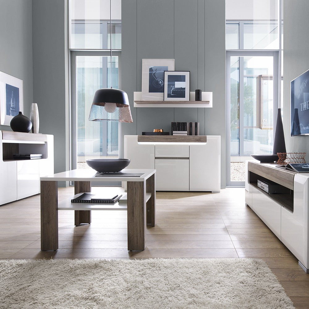 Axton Bronxdale 3 Door 1 Drawer Sideboard (inc. Plexi Lighting)