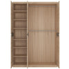 Axton Eastchester 3 Door Wardrobe With Centre Mirror Door In Oak