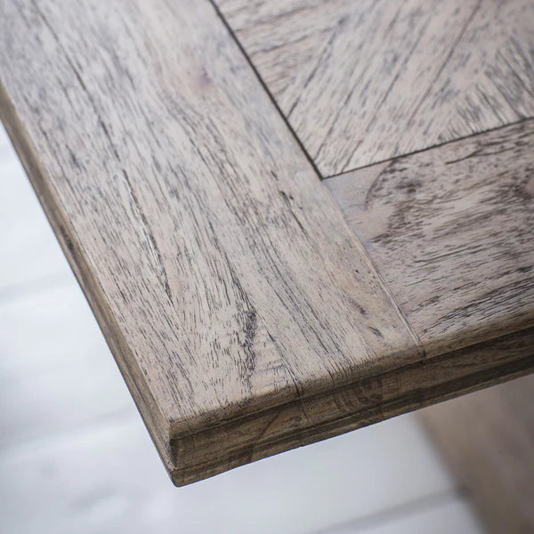 Mayfield Yukon Mindi Ash Wood Extending Rectangle Dining Table