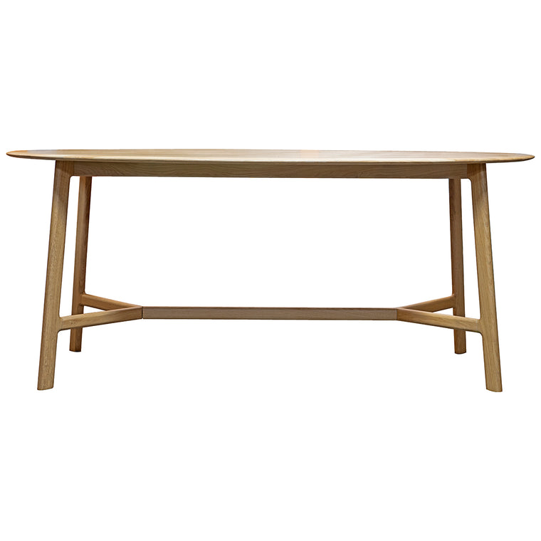 Mayfield Alberta Oval Dining Table Oak/Walnut 1700mm