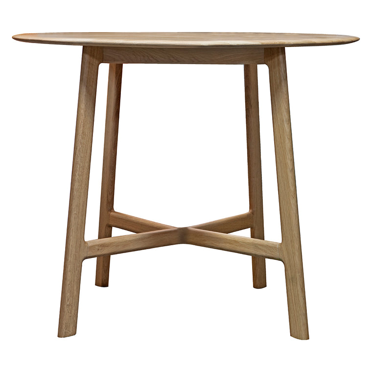 Mayfield Alberta Round Dining Table Oak/Walnut 1000mm