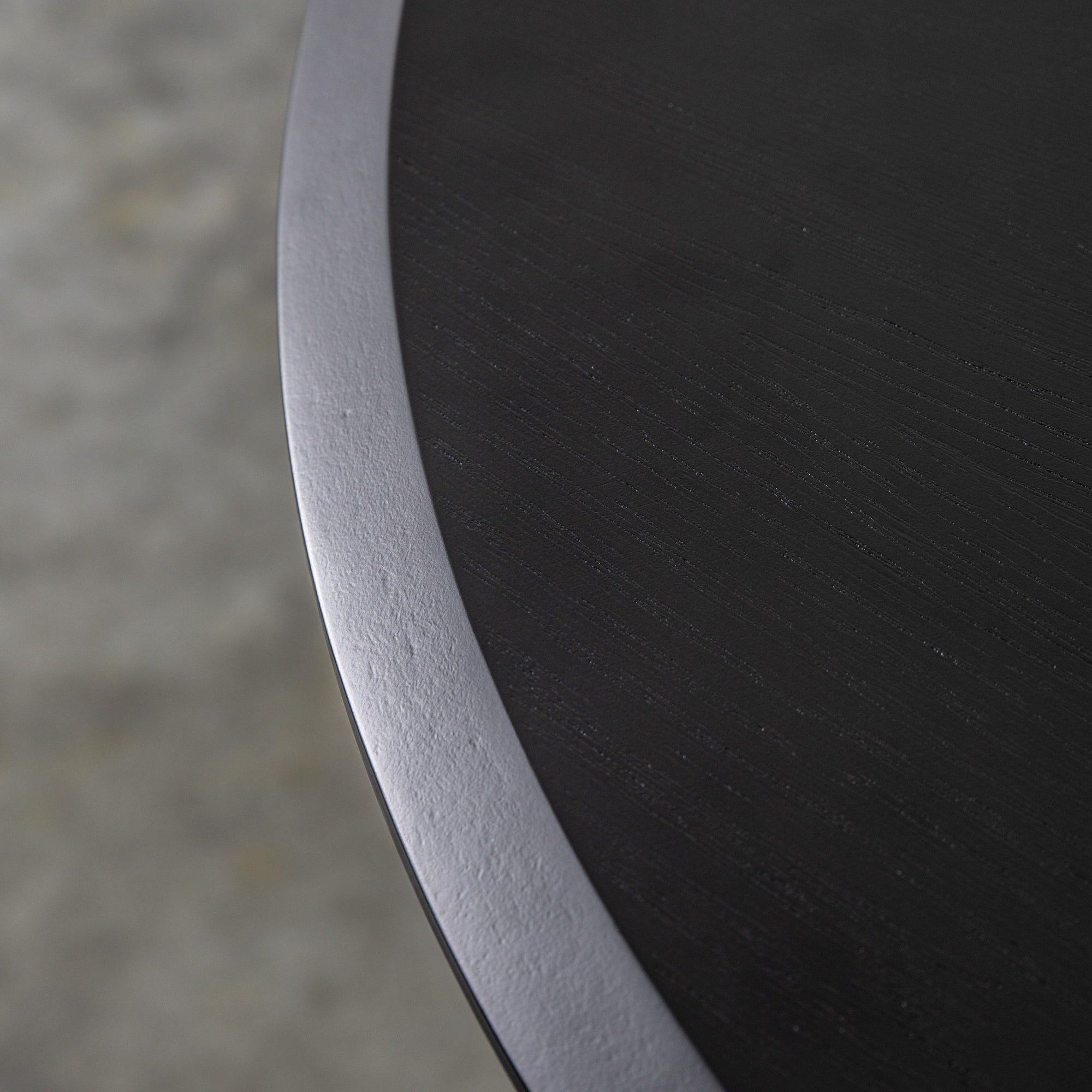 Mayfield Brunswick Black Round Wood Dining Table 900mm