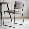 Mayfield Westlock Fabric Dining Chair Black Metal Legs (Pair)