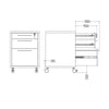 Axton Trinity Mobile File Cabinet In White