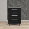 Axton Trinity Mobile Cabinet In Black Woodgrain