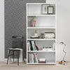 Axton Trinity Prima Bookcase 4 Shelves in White