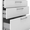 Axton Trinity Bookcase 5 Shelves with 2 Drawers + 2 File Drawers In White