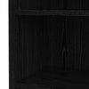 Axton Trinity Bookcase 5 Shelves with 2 Drawers + 2 File Drawers in Black Woodgrain