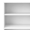 Axton Trinity Bookcase 5 Shelves with 2 Doors in White