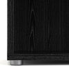 Axton Trinity Bookcase 4 Shelves in Black woodgrain