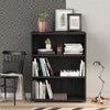 Axton Trinity Bookcase 2 Shelves in Black woodgrain