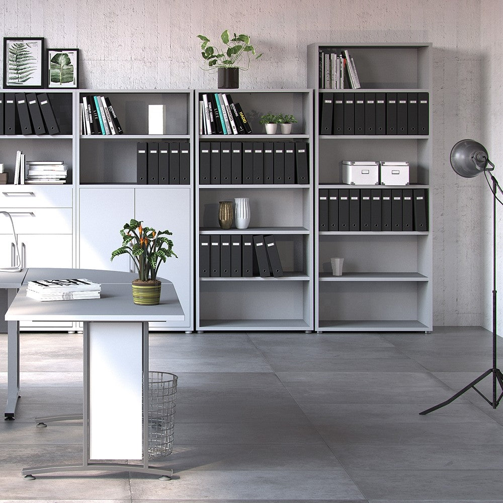 Axton Trinity Bookcase 5 Shelves in White