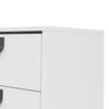 Axton Longwood Sideboard With 1 Door + 2 Drawers In Matt White