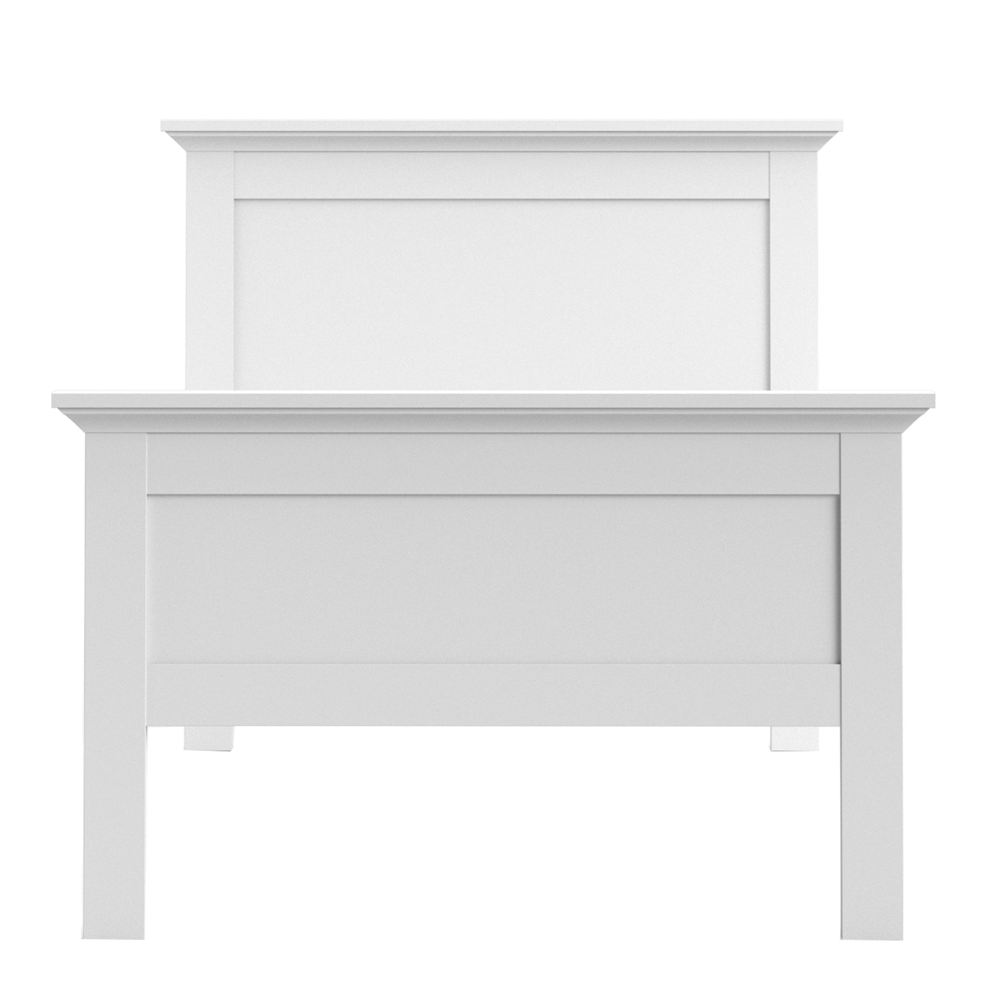 Axton Westchester Single Bed (90 x 200) in White