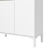 Axton Blauzes Sideboard 2 Door 1 Drawer In White And Oak