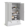 Axton Westchester Wardrobe with 2 Doors 1 Drawer 2 Shelves In White