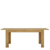 Axton Bronxwood Extending Dining Table in Grandson Oak + 6 Milan High Back Chair Grey.