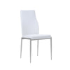 Axton Woodlawn Medium extending dining table 140/180 cm + 6 Milan High Back Chair White