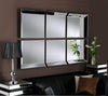 Yearn Art Deco Byblos 6 Panel Black Mirror