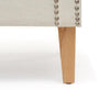 Casa Bella 2 Seater Ivory Fabric Sofa with Cushions