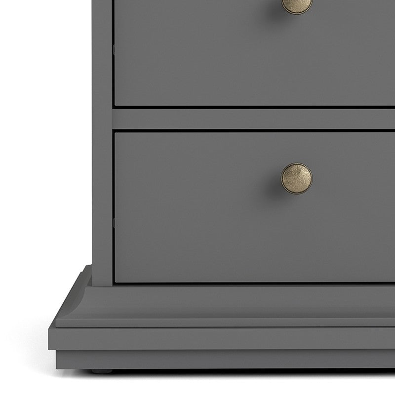 Axton Westchester 4 Door Wardrobe With Mirror Doors in Stirling Oak With Matt Black Fronts