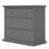 Axton Westchester Chest of 4 Drawers In Matt Grey