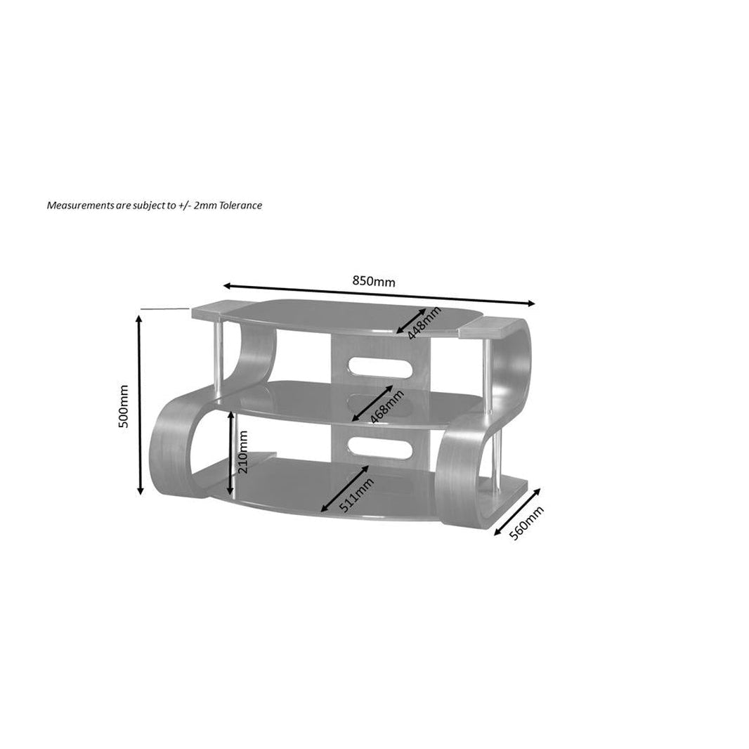 Jual Furnishings Florence 850 Oak Curve TV Stand