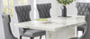 Como 160cm Ivory White Marble Dining Table