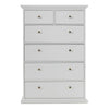 Axton Westchester Chest of 6 Drawers In White