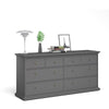 Axton Westchester Chest Of 8 Drawers In Matt Grey