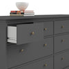 Axton Westchester Chest Of 8 Drawers In Matt Grey