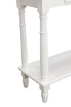 Bodiam Rochester 2 Drawer Console Table with Shelf Antique White