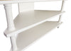 Bodiam Rochester Corner TV Unit 2 Shelves Antique White