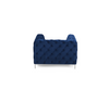 Alegra Blue Plush Armchair