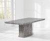 Como 200cm Grey Marble Dining Table