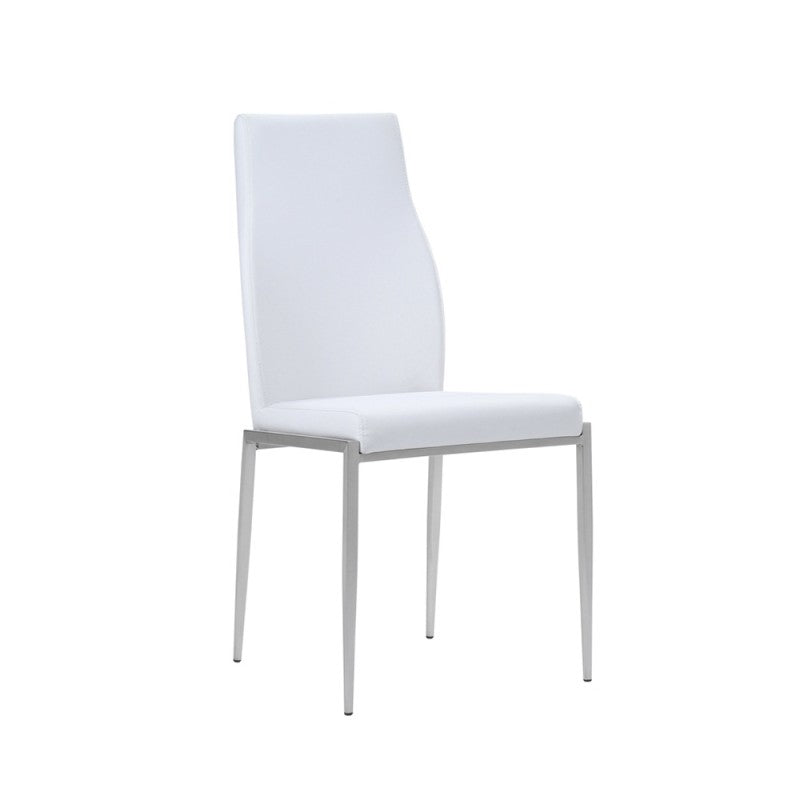 Axton Woodlawn Large Extending Dining Table 160/200 cm + 6 Milan High Back Chair White